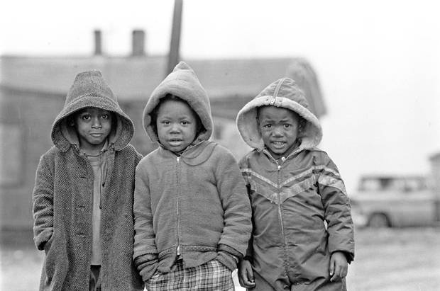 In June 1967, Globe photographer Erik Christensen travelled coast to coast for a special Centennial year examination of Canada's Capitals. In Halifax, the children of Africville pose for a picture.