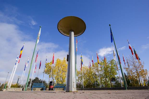 The 1988 Winter Olympic Cauldron in Calgary.