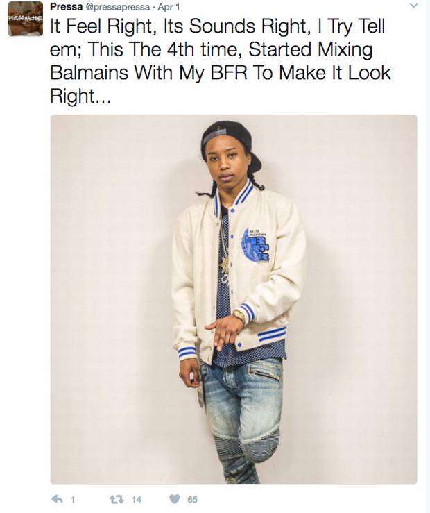 Pressa grew up in Toronto’s Driftwood area, known as the least livable community in the city. 