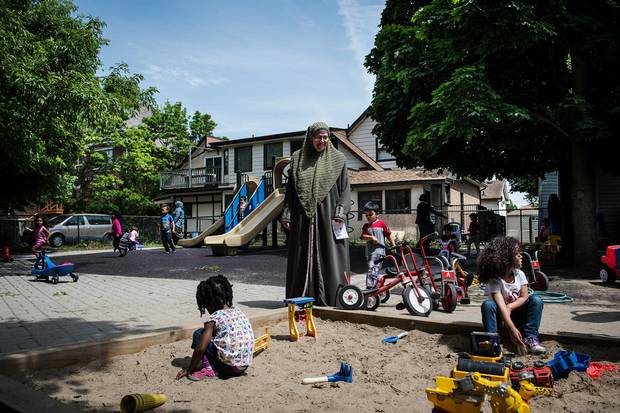 Mariam Ali watches over the kids at the Creditview Childcare Centre, which she manages.