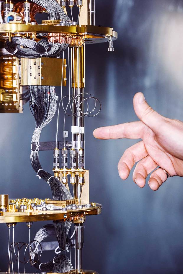 The guts of a 2000Q quantum machine at D-Wave