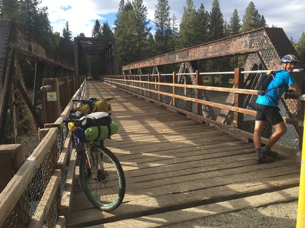 On Sept. 9, Rob Purdy took this picture of Steve Bloom just outside Rock Creek, B.C., on the Kettle River.