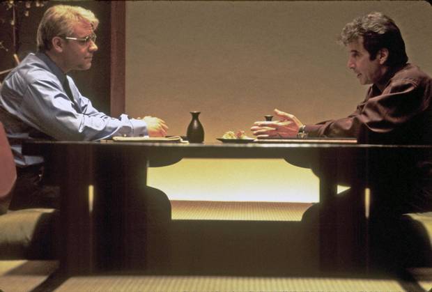 Russell Crowe, left, and Al Pacino in The Insider.