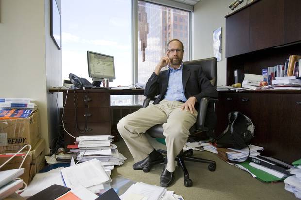 Mr. Waitzer at his Stikeman Elliott office in 2007.