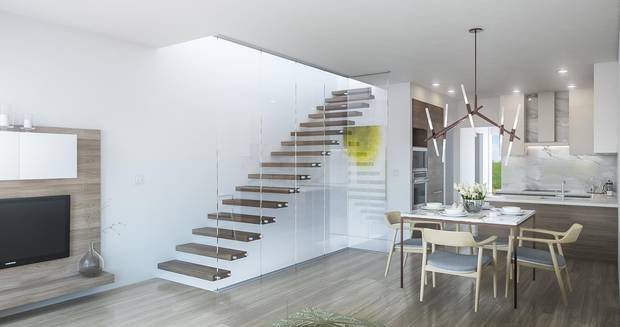 Inside one of the 46 Moodyville townhomes being sold by developer Guildford Brook.