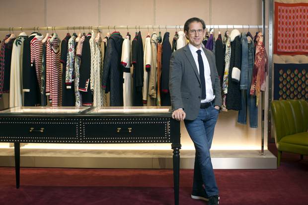 Richard Baker is shown at the Saks Fifth Avenue flagship store in New York City.