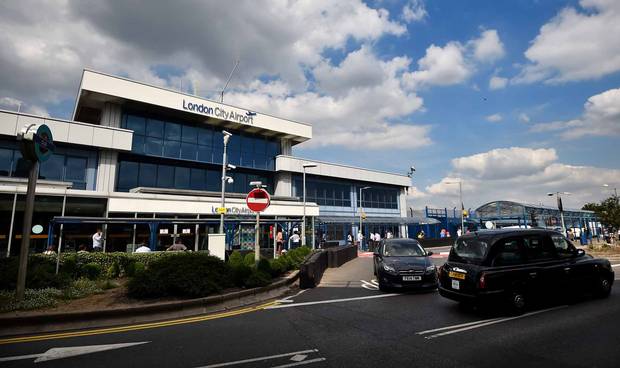 London City Airport is shown in 2015.