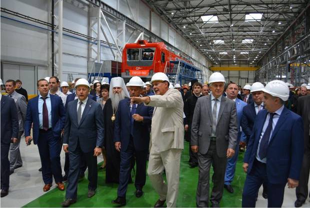 The opening of the factory in Engels.