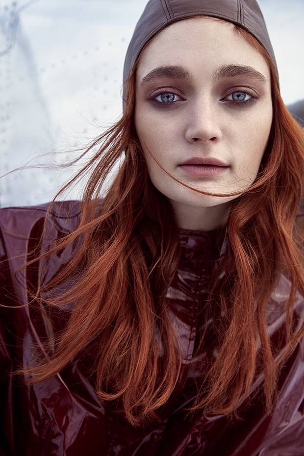 3.1 Phillip Lim jacket, $655 at Hudson’s Bay (thebay.com). Leather cap, stylist’s own.