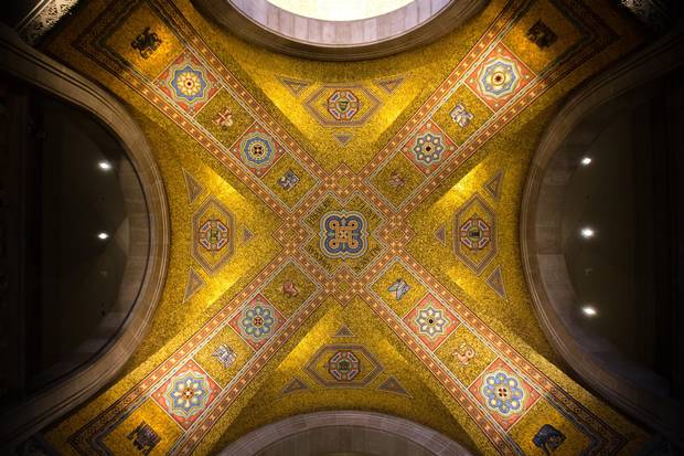 The ceiling of the Weston Entrance at the ROM.