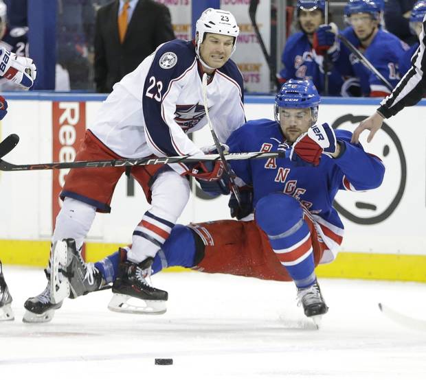 David Clarkson playing for the Columbus Blue Jackets in 2016.