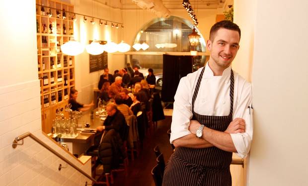 Chef Carl Heinrich photographed at his restaurant Richmond Station in downtown Toronto, December 12 2012.