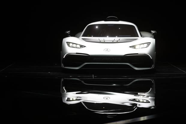 The Mercedes AMG Project One car, which has the same powertrain as its F1 W08 race car, has 1,000 horsepower.