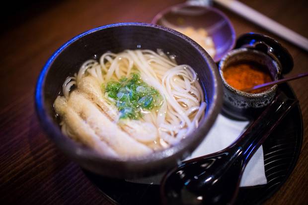 Inaniwa Udon noodles is also part of the daily omakase at Tetsu.