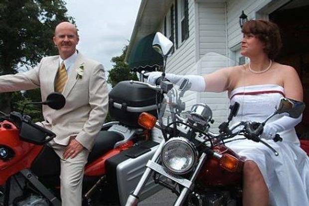 Newlyweds WO Florian and MCpl. Cottreau on July 14, 2007.