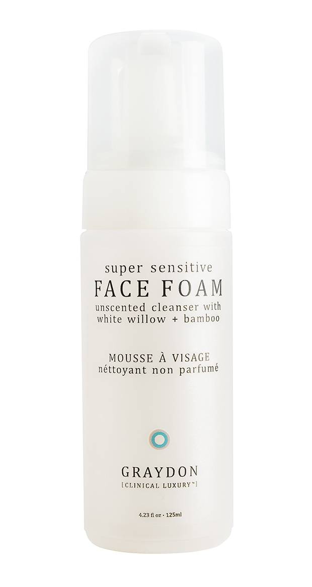Graydon Super Sensitive Face Foam, $25 through www.graydonskincare.com.
