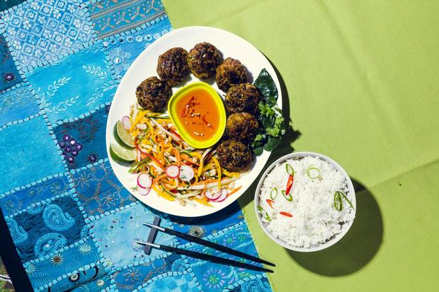 Cutipol Goa chopsticks set, $40 at Hopson Grace. Table runner, $48 at Morningstar Trading Co. Ltd.