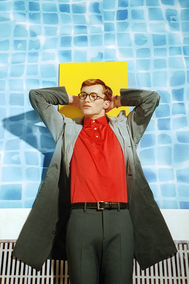 Jil Sander jacket, $2,750, Marni pants, $820 at Hudson’s Bay. Kiton polo shirt, $595 at Harry Rosen. Magnanni belt, $188, John Hardy bracelet, $375 at Saks Fifth Avenue