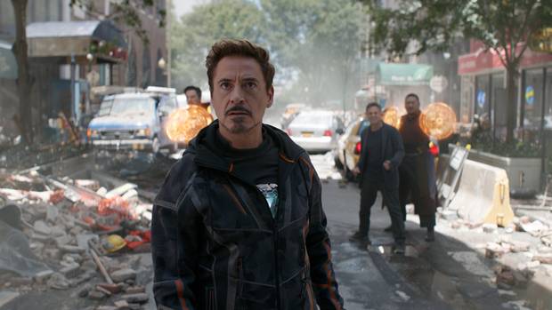 Robert Downey, Jr. stars as Tony Stark in Avengers: Infinity War.