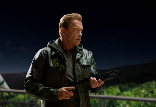 Arnold Schwarzenegger in the 2015 film Terminator Genisys.