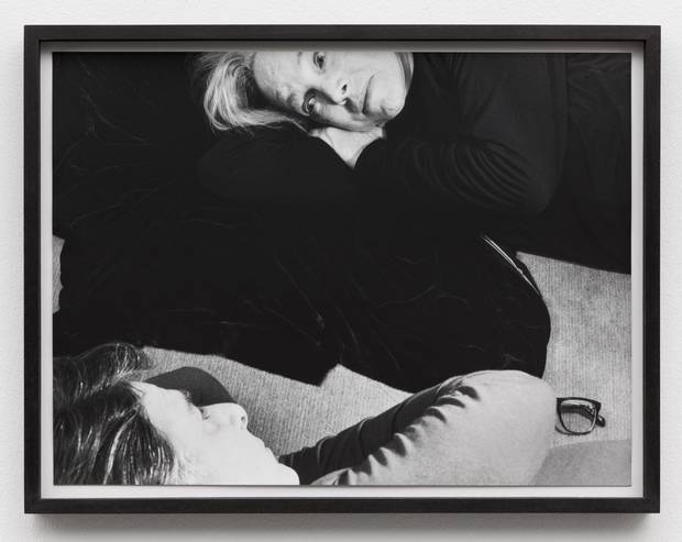 Talia Chetrit: Parents/Glasses (2014). Silver gelatin print.