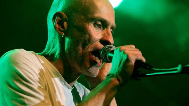John Mann is shown singing at The Commodore Ballroom in Vancouver in a scene from the documentary Spirit Unforgettable.
