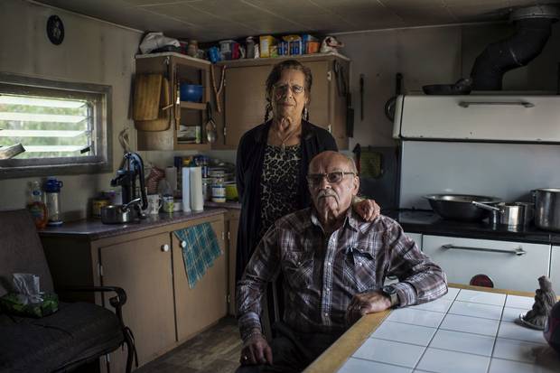 Jackie Vautour, right, and his wife, Yvonne.