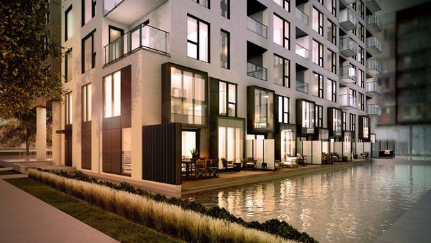The Bassins du Havre project incorporates water into its design, featuring terraces made to look like docks.