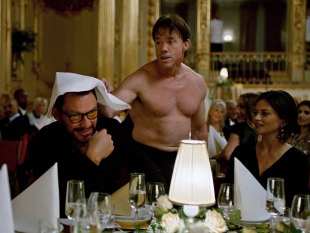 Dominic West and Terry Notary in The Square.