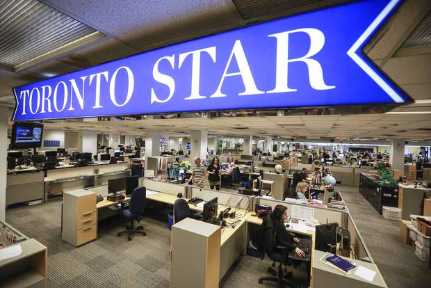 The Toronto Star newsroom.