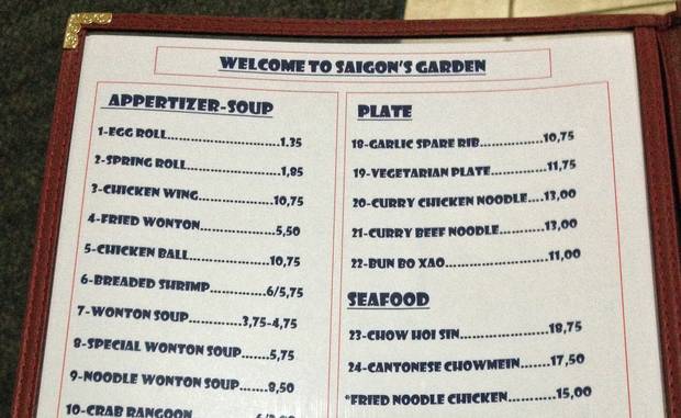 Saigon's Garden, in Nackawic, N.B., is closed on Mondays so its owner can gather with fellow Chinese restaurant operators and learn more about the cuisine.