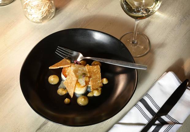 The seared scallops were well-paired with a smooth-sweet raisin purée, but brought down a level by the implementation of celery.