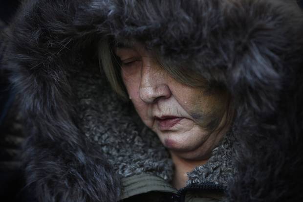 Tears roll downtime cheeks of Thelma Favel, Tina Fontaine’s great-aunt and the woman who raised her