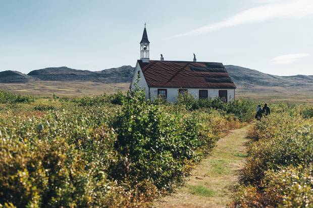 An old church at the village of Bathurst Inlet.