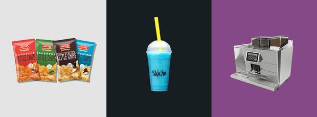 Hannasch is pushing to get more food into stores—not just fresh-baked goods, but also high-margin private-label products like chips and pop. In Quebec, Couche-Tard’s answer to the Slush Puppie is the Sloche. Past flavours include Sang Froid (cherry), Liposuccion (passion fruit) and Rosebeef (peach). Another plan to lure more customers: great coffee. That’s why Couche-Tard is installing these Swiss coffeemakers (which cost $15,000 U.S. apiece) into thousands of stores.