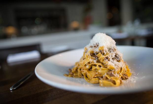 Tagliatelle Bolognese at La Pentola.