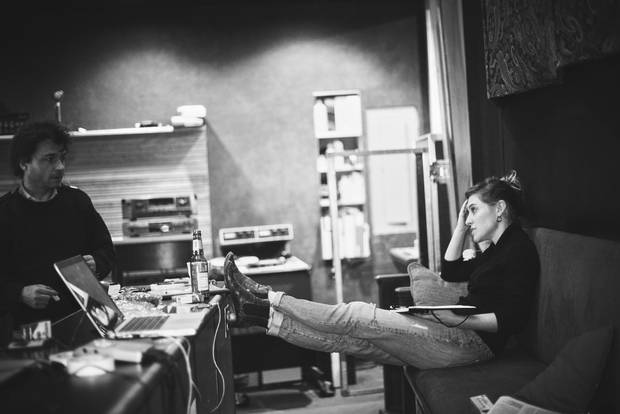 Feist - Canadian singer's new work, Pleasure, out April 28. First album in 6 years. Photos at her west-end Toronto rehearsal space. Mary Rozzi photo