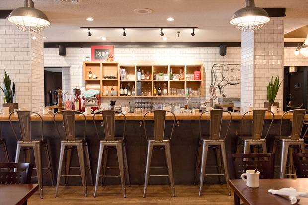 The Ruby has two locations in Victoria, both with comprehensive brunch menus, from quinoa porridge to duck confit and waffle.