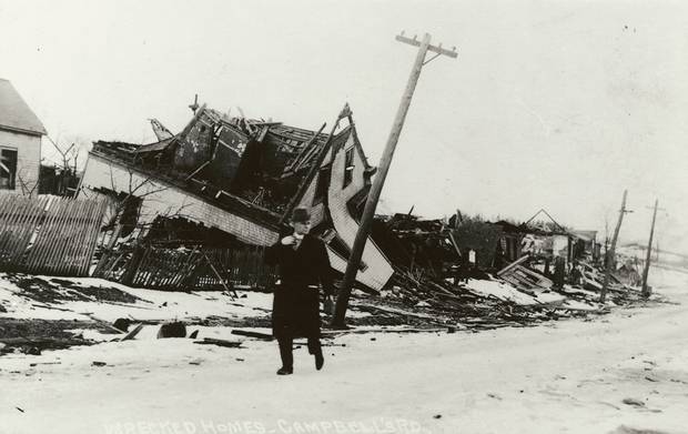 Destroyed homes on Campbell’s Road in Halifax.