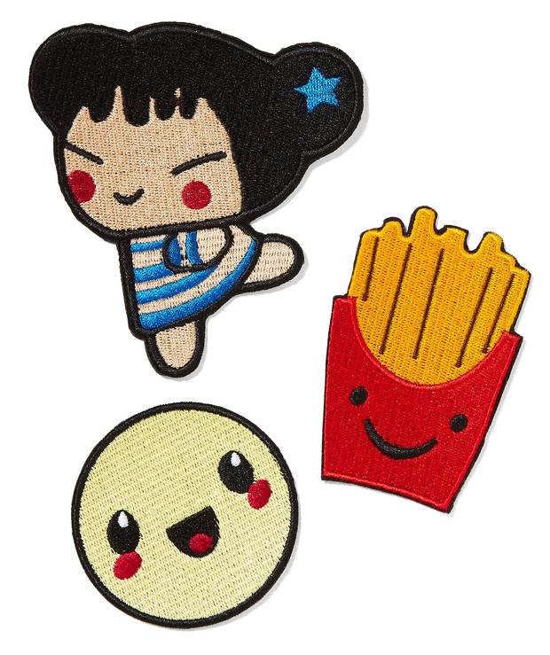 3X1 Happy Days embroidered patches, $30 (U.S.) through www.net-a-porter.com.