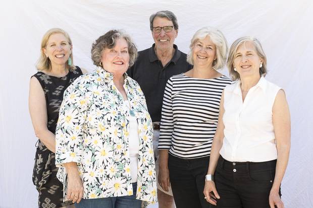 From left: Sponsors Jane Gotlib, Mary McConville, Lawrence Marshman, Carrie Clark, Catherine Tanner.