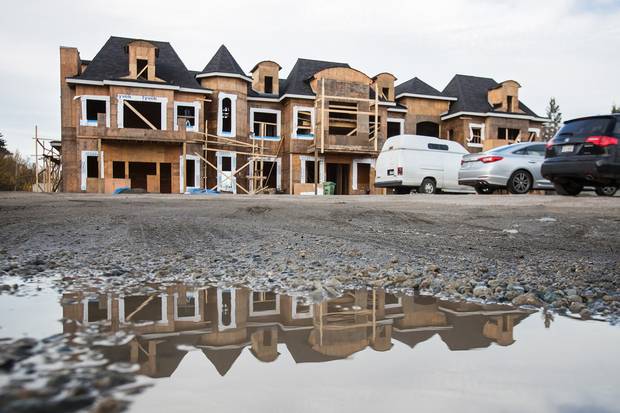 The smaller of Mr. Shi’s mansions is still under construction. The value of Mr. Shi’s 13 properties, which have no mortgages, shot up by millions more during Vancouver’s recent market frenzy.