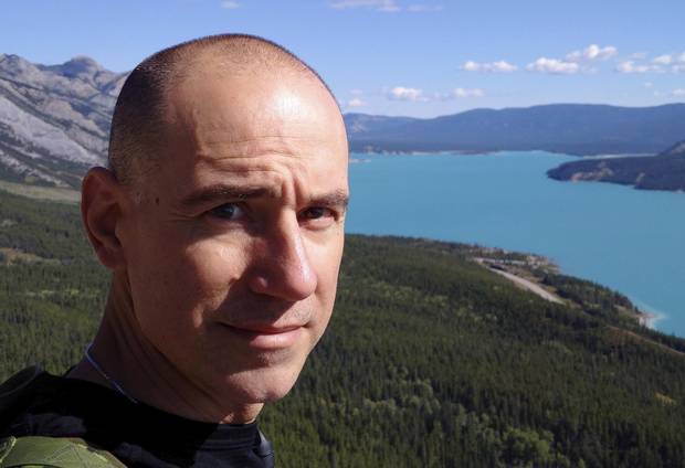 Edmontonian Vincent Moroz says hiking, including treks to Abraham Lake in Nordegg, Alta., is part of his active lifestyle that he supports with protein supplementation.