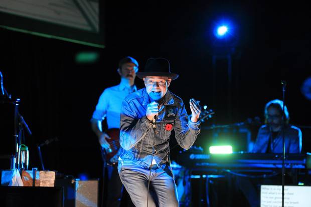 Gord Downie performs his new album Secret Path at the National Arts Centre in Ottawa.