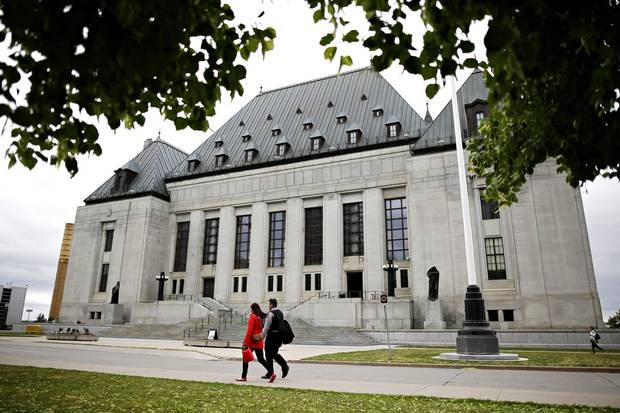 The Supreme Court of Canada in Ottawa on June 8, 2016.