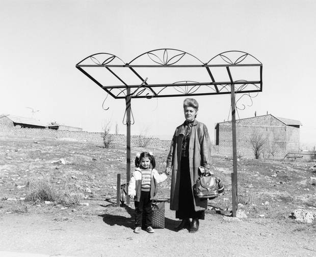 Ursula Schulz-Dornburg: Bus stops. Armenia. 2004. Erevan-Parakar (2004). Gelatin silver print.