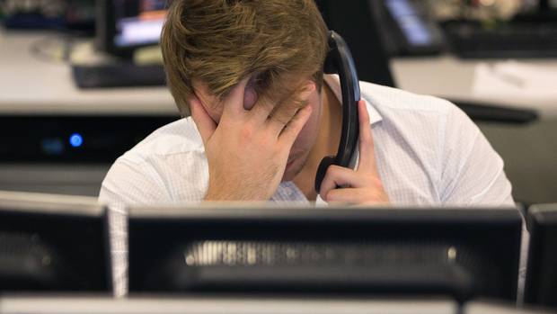 A trader from ETX Capital working in central London on Nov. 9, 2016, following the result of the U.S. presidential election.