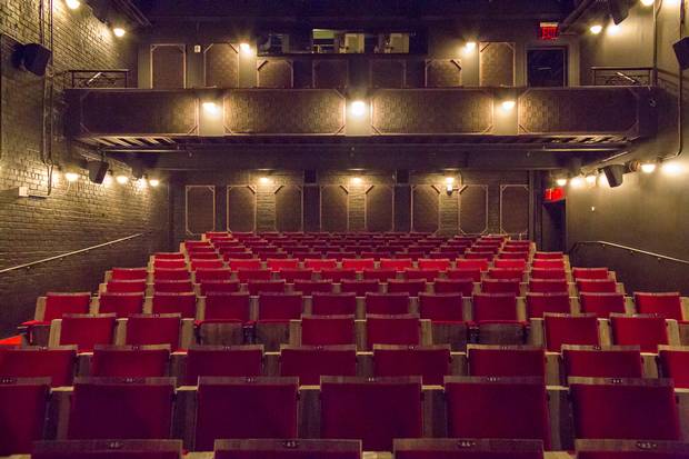 While Metrograph's red-velvet seating borrows from silver screen era, it doesn't play into old filmgoing traditions.