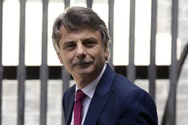 epa06099044 Dr. Ralf Speth, Executive Officer of Jaguar Land Rover, arrives in Downing Street, London, Britain, 20 July 2017. British Prime Minister Theresa May hosted business leaders and members of the business community to discuss the UK's exit from the European Union, dubbed 'Brexit'.