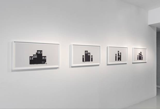 Aude Moreau’s exhibition includes four digital prints of the Toronto-Dominion Centre.